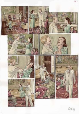 Marco Nizzoli | Fleur de Nuit vol.2 p.24 (con matita allegata) | Tavole Originali