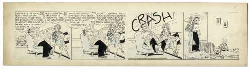 Chic Young Hand-Drawn ’’Blondie’’ Comic Strip From 1935 Titled ’’The Black Sheep’’ | Nate Sanders
