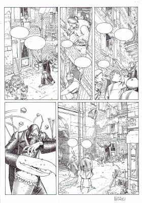 Marco Nizzoli | Les Enfants du Crépuscole vol.2 p.20 | Tavole Originali