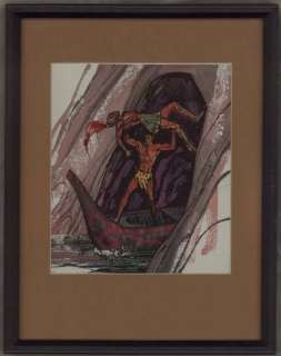 242: Powers Tarzan Forbdn City cover original comic art | Russ Cochran