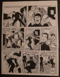 Bob Morane T14 - Planche originale (p.16) - Le club des longs couteaux - (1996) | Catawiki
