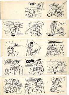 Macherot, Raymond - Klaxon - Originele pagina + extra schets - gepubliceerd in weekblad Kuifje/Tintin - (1956-1957) | Catawiki