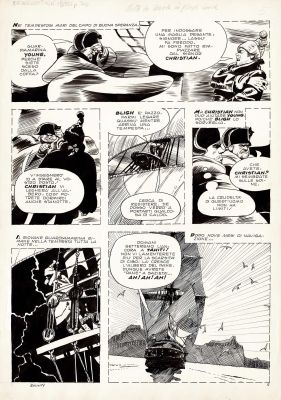 Attilio Micheluzzi | Gli ammutinati del Bounty p.5 | Tavole Originali