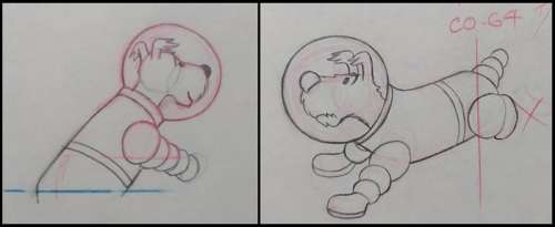 Tintin - 5 x Original drawing - Milou - On a marché sur la lune - (1960’s) | Catawiki