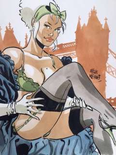 Meynet, Félix - Dessin original couleur - Mirabelle coquine Ã  Londres | Catawiki