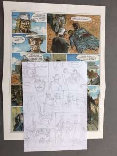 Hermann - Crayonné original - Duke T1 - La Boue et le sang - (2016) | Catawiki