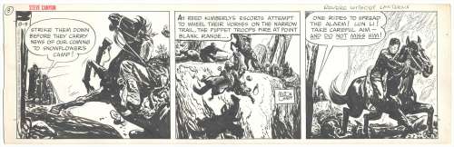 Milton Caniff | Caniff - Steve Canyon, "REVERE WITHOUT LANTERNS", 8/9/1950 | Russ Cochran