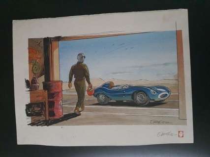 Maltaite, Eric - Dessin original couleur grand format - Pit Lane - Choc - (2019) | Catawiki