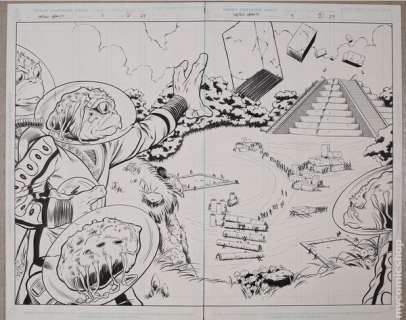 Original Art For Captain Gravity Issue 3, Pages 6-7 by Keith Martin and Rober Quijano | mycomicshop.com