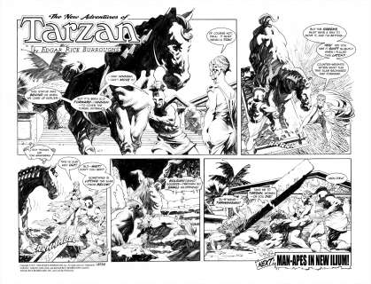 Tom Grindberg | Grindberg - The New Adventures of Tarzan, #3735 Sunday Page | Russ Cochran