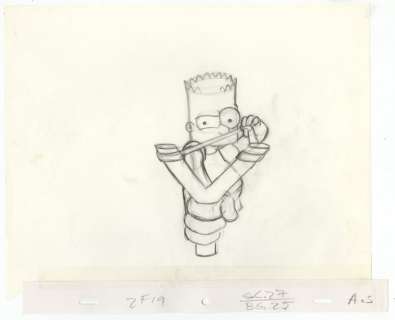 Goening Matt | 20th Century Fox Television - Original Production drawings - The Simpsons Bart - Exemplaire unique - (2000) | Catawiki