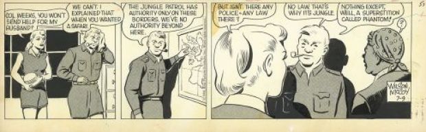 Wilson McCoy | The Phantom, Strip du 9 Juillet 1958 | Galerie 9ème Art