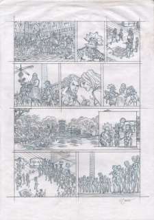 Hã¼Bsch | Légendes de Troy, étude de la planche n°44 Ã  l… | Banque Dessinée