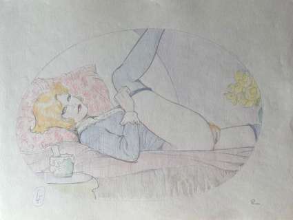 Leone Frollo | Leone Frollo - Illustrazione originale di Frollo + Volume "Mona Street e C." edizione limitata + grafica - Page volante - EO | Catawiki