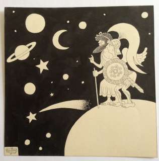 Dubout, Albert | Dubout, Albert - Dessin original - Et l’Épire, c’est que Saturne - (1954) | Catawiki