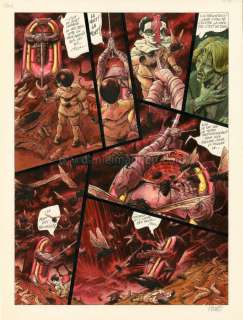 Daniel Hulet - Planche originale - Le passage avide - L‘état morbide