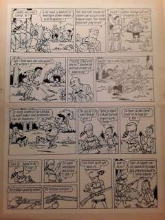 Willy Vandersteen + Studio | Suske en Wiske - Originele pagina (p.18) - Twee Toffe Totems (stroken 69 - 72) - Page volante - (1970) | Catawiki