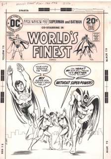 Nick Cardy - World‘s Finest Comics #221 Cover - Super Sons of Superman And Batman - 1974