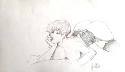 Leone Frollo | Pin Up - Leone Frollo - Studio originale - Page volante | Catawiki