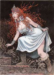 Aouamri, Mohamed | Aouamri, Mohamed - Dessin original couleur + crayonné original - La Quête de l’oiseau du temps - (2010) | Catawiki