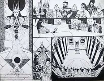 Pontet, Cyril | Pontet, Cyril - Double planche originale - Chroniques de la Lune noire T12 - La Porte des enfers - (2005) | Catawiki