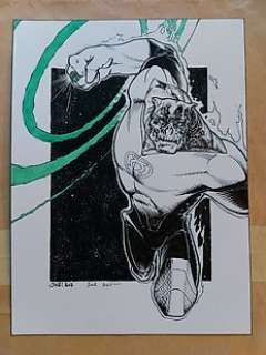 Julien HUGONNARD BERT - DC Comics - Kilowog - A4 full figure ink commission - Julien Hugonnard Bert - EO