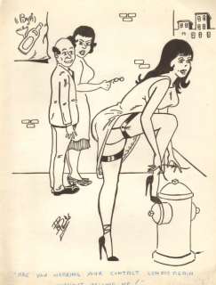 Robert Lewis - sexy street walker gag / contact lenses - 1968