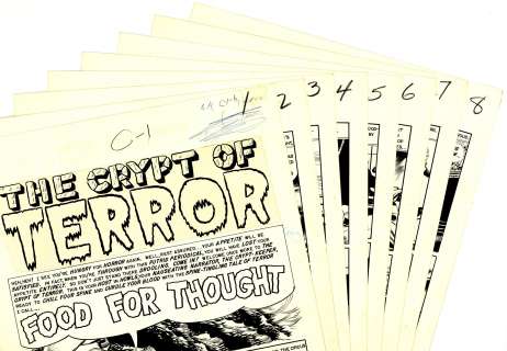 Jack Davis | Davis - "FOOD FOR THOUGHT", Tales From The Crypt # 40, Mar 1954 | Russ Cochran