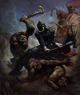 Simon Bisley - Death dealer painting (huge! )