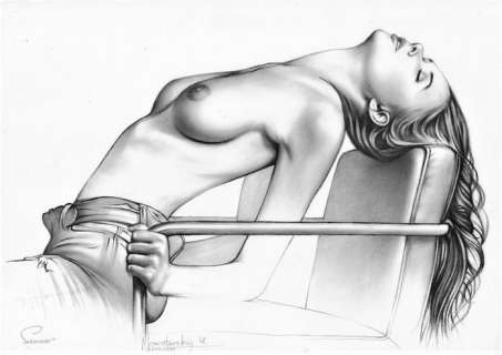 Yaroslav Novostavskiy | Pin Up - Y. Novostavskiy - original dry brush "Sonja" A3 - Page volante - (2021) | Catawiki