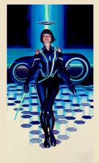 Brian Stelfreeze - Quorra Painting (Oversized Tron Painting)