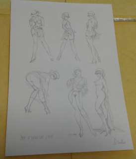 Leone Frollo | Leone Frollo - original illustration "Spogliarello " firmata - Page volante - Exemplaire unique | Catawiki