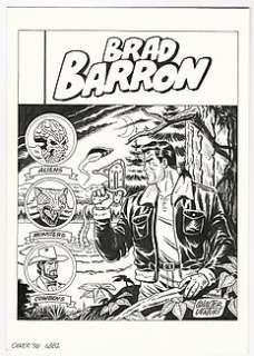 Walter Venturi | Brad Barron Speciale #2 - Walter Venturi - illustrazione originale "Terra di Frontiera" - Exemplaire unique - (2009) | Catawiki