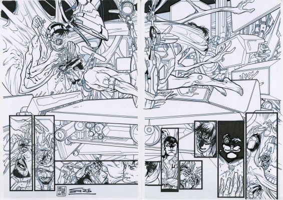 “Disassembled part III” – Ultimate Comics: the Ultimates #27 – tav.02-03 | Cart Gallery