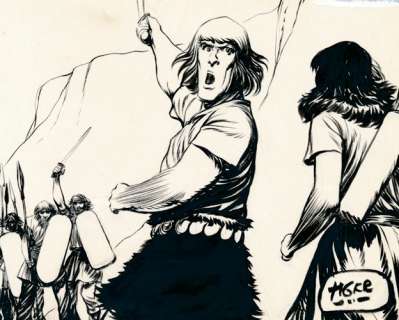 Hans G. Kresse - Kresse, Hans G. - Eric de Noorman - Verhaal 39 - Originele strook (s.51) - De koningin van de Eilanden - (1956)