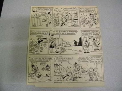 Willy Vandersteen | De Vrolijke Bengels / Les Joyeux Lurons - Originele gag-pagina met Franse teksten - (jaren ’50) | Catawiki