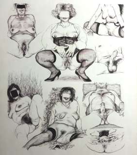 Riccardo Mannelli | Riccardo Mannelli - Original page - ’Blue’ - Size: 33 x 48 cm. - (1996) | Catawiki