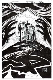 Ethan Van Sciver - Jsa #60 Cover (Golden Age Green Lantern, Flash, Mr. Terrific, Dr. Mid-Nite) 2003