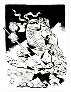 Jim Lawson - Lawson - LEONARDO, Teenage Mutant Nija Turtle, unknown date NO RESERVE!