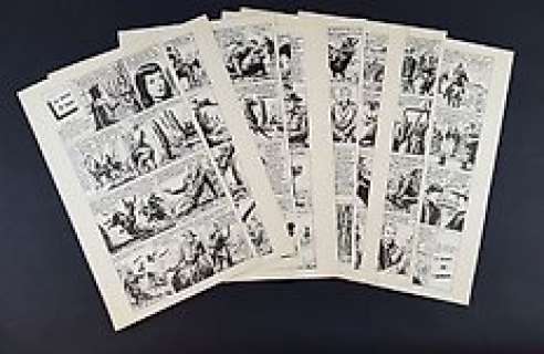 Sergio Tarquinio | Condor Gek II Serie, n. 32 - Sergio Tarquinio - 8x Tavole Originali "La Morsa di Fango" - Storia Completa - Page volante - Exemplaire unique - (1956) | Catawiki