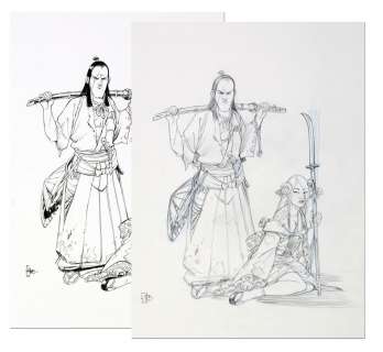 Hub | Okko, ensemble de deux illustrations pour l’ar… | Millon