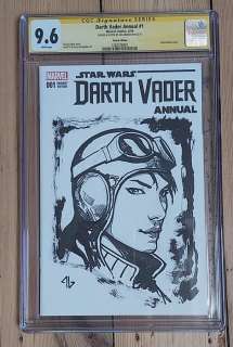 Adi Granov, | Star Wars 1 - Darth Vader Annual - CGC - Original sketch Adi Granov - EO - (2015) | Catawiki