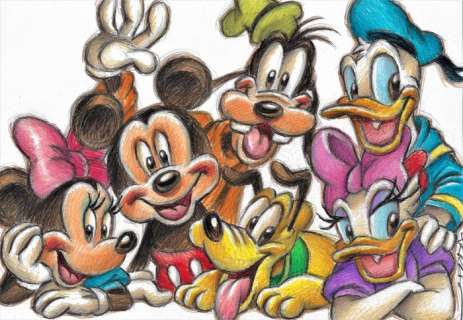 Joan Vizcarra | Disney Family! - Original Drawing By Joan Vizcarra | Catawiki