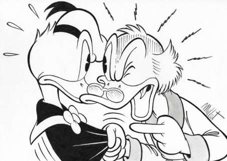 Millet | Scrooge McDuck & Donald Duck - Millet - EO | Catawiki