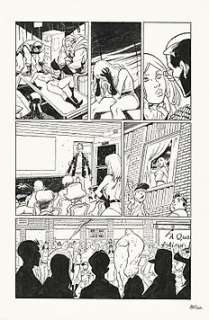 Gianluca Maconi - I Fantastici 4, Thor e Iron Man - Gianluca Maconi - tavola originale di prova inedita per Marvel - Exemplaire unique - (2012)