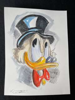 Stefan Klausewitz | Original artwork by German artist Stefan Klausewitz. NO RESERVE! - A penny for your thoughts! - Page volante - Exemplaire unique - (2021) | Catawiki