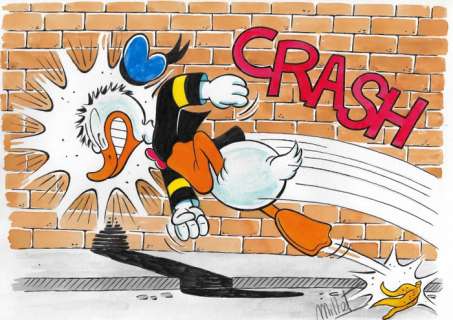 Millet | Donald Duck - Millet - Original Drawing | Catawiki