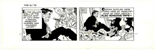 Chester Gould | Gould - DICK TRACY, Daily (2/16/1978) NO RESERVE! | Russ Cochran