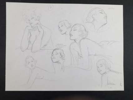 Leone Frollo | Mona Street - Leone Frollo - Illustrazione Originale "Cercando di Non Muovere il Bacino" - Page volante - Exemplaire unique | Catawiki