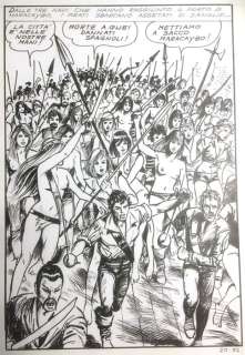 Milo Manara | Milo Manara, Jolanda da Almaviva n. 20 - Original SPLASH Page cm 25x35 - Page volante - Exemplaire unique - (1972) | Catawiki